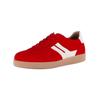 Sneaker GABOR "Gabor Sneaker Nappaleder", Damen, Gr. 38,5, rot (rot, weiß), Nappaleder, casual, Schuhe