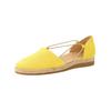 Riemchenballerina PAUL GREEN "Paul Green Halbschuhe Veloursleder", Damen, Gr. 40,5, gelb (sun), Veloursleder, casual, Schuhe