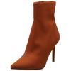 High-Heel-Stiefelette STEVE MADDEN "STEVE MADDEN Stiefelette Leder", Damen, Gr. 40, braun (caramel), Leder, casual, Schuhe