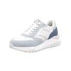 Sneaker RIEKER "Rieker Sneaker Veloursleder/Textil", Damen, Gr. 39, blau (blau, weiß), Veloursleder, Textil, casual, Schuhe