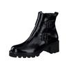 Stiefelette PAUL GREEN "Paul Green Stiefelette Leder", Damen, Gr. 38, schwarz (schwarz lack), Leder, casual, Schuhe