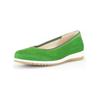 Ballerina GABOR COMFORT "Gabor Comfort Ballerinas Veloursleder", Damen, Gr. 38,5, grün, Veloursleder, casual, Schuhe