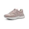 Sneaker TAMARIS "Tamaris Sneaker Leder/Textil", Damen, Gr. 37, rosa (rose), Leder, Textil, casual, Schuhe