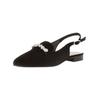 Pumps GABOR "Gabor Ballerinas Leder", Damen, Gr. 38, schwarz, Leder, elegant, Schuhe