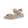 Riemchensandale TAMARIS "Tamaris Sandalen Leder", Damen, Gr. 40, beige (champagne), Leder, casual, Schuhe