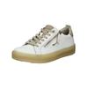 Sneaker TAMARIS "Tamaris Sneaker Leder/Textil", Damen, Gr. 41, weiß (weiß, beige), Leder, Textil, casual, Schuhe