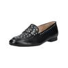 Slipper PAUL GREEN "Paul Green Slipper Glattleder", Damen, Gr. 39, schwarz (schwarz, silber), Glattleder, casual, Schuhe