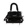 Henkeltasche STEVE MADDEN "STEVE MADDEN Taschen Lederimitat/Textil", Damen, Gr. one size, schwarz (schwarz, silber), Lederimitat, Taschen