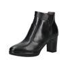 High-Heel-Stiefelette NERO GIARDINI "Nero Giardini Stiefelette Leder", Damen, Gr. 40, schwarz, Leder, casual, Schuhe