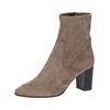 Stiefelette CAPRICE "Caprice Stiefelette Lederimitat", Damen, Gr. 38, grau (taupe), Lederimitat, casual, Schuhe