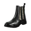 Stiefelette MELVIN & HAMILTON "Melvin & Hamilton Stiefelette Leder", Damen, Gr. 39, schwarz, Leder, casual, Schuhe