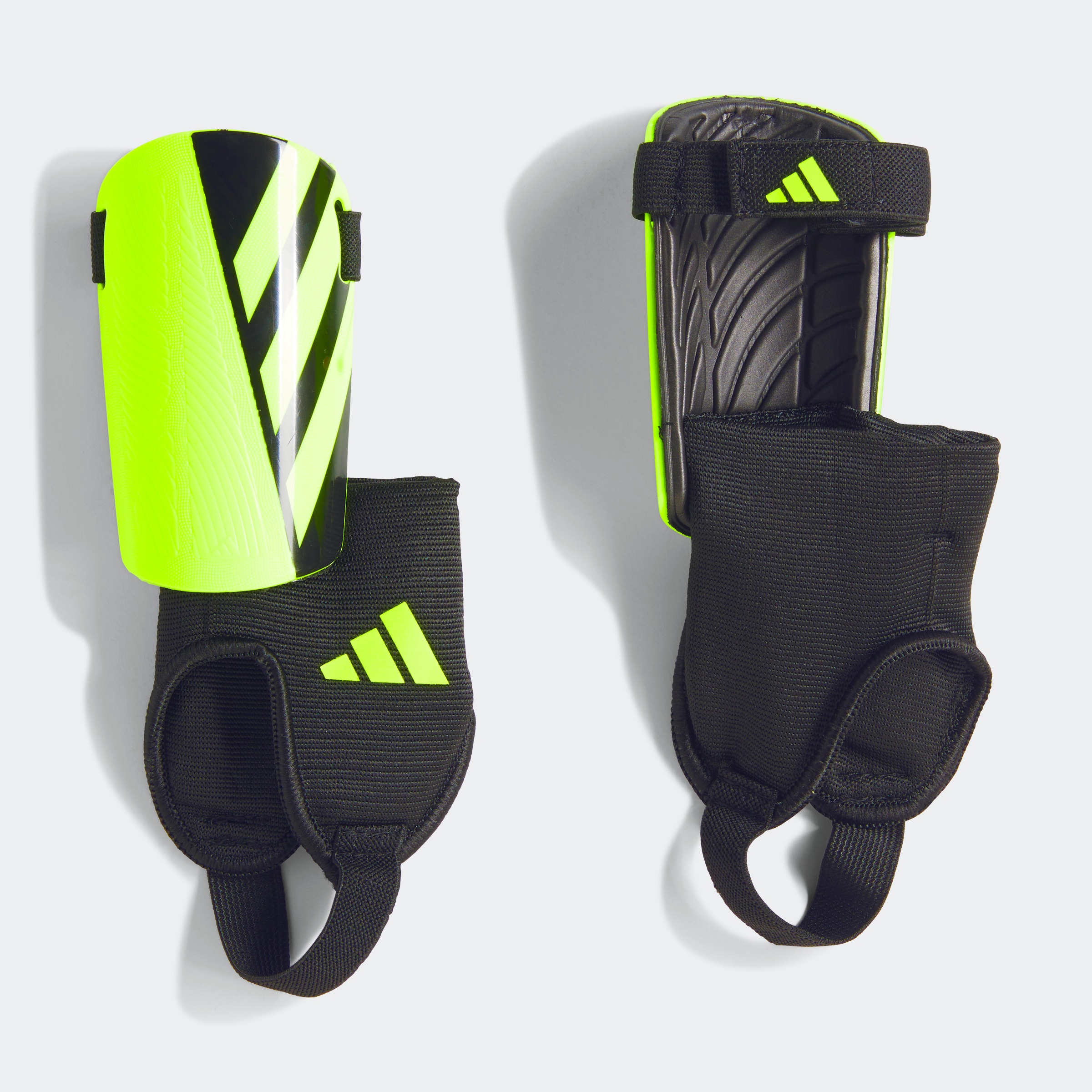 Fußball Schienbeinschoner ADIDAS PERFORMANCE "TIRO SG MTC J", Jungen, Gr. M, grün (lucid lemon, schwarz, lucid lemon), Protektoren, für Kinder und Jugendliche