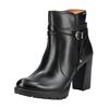 High-Heel-Stiefelette PIKOLINOS "PIKOLINOS Stiefelette Leder", Damen, Gr. 40, schwarz (schwarz, schwarz), Leder, casual, Schuhe