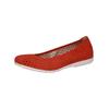 Ballerina CAPRICE "Caprice Ballerinas Veloursleder", Damen, Gr. 37, orange, Veloursleder, casual, Schuhe