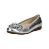 Ballerina GABOR COMFORT "Gabor Comfort Ballerinas Leder", Damen, Gr. 38, silber, Leder, casual, Schuhe
