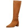Stiefel HÖGL "Högl Stiefelette Leder", Damen, Gr. 38,5, braun (camel), Leder, casual, Schuhe