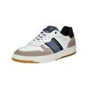 Sneaker BULLBOXER "Bullboxer Sneaker Leder", Herren, Gr. 45, grau (grau, weiß), Leder, casual, Schuhe