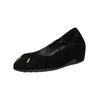 Ballerina HÖGL "Högl Ballerinas Veloursleder", Damen, Gr. 40, schwarz, Veloursleder, casual, Schuhe
