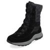 Schnürstiefelette TAMARIS "Tamaris Stiefelette Leder/Textil", Damen, Gr. 37, schwarz, Leder, Textil, casual, Schuhe