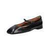 Riemchenballerina PAVEMENT "Pavement Ballerinas Leder", Damen, Gr. 38, schwarz, Leder, casual, Schuhe
