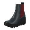 Stiefelette FLY LONDON "Fly London Stiefelette Leder", Damen, Gr. 39, blau (navy), Leder, casual, Schuhe