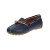 Mokassin GEOX "Geox Mokassin Leder", Damen, Gr. 39, braun, navy, Leder, casual, Schuhe