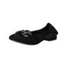 Ballerina REGARDE LE CIEL "Regarde Le Ciel Ballerinas Veloursleder", Damen, Gr. 39, schwarz, Veloursleder, casual, Schuhe