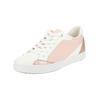 Sneaker GEOX "Geox Sneaker Lederimitat/Textil", Damen, Gr. 37, rosa (rosa, weiß), Lederimitat, Textil, casual, Schuhe
