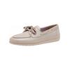 Schnürschuh TAMARIS "Tamaris Halbschuhe Leder", Damen, Gr. 40, beige (champagne), Leder, casual, Schuhe