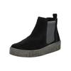 Stiefelette GABOR "Gabor Stiefelette Veloursleder/Textil", Damen, Gr. 41, schwarz (schwarz, grau), Veloursleder, Textil, casual, Schuhe