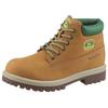 Schnürstiefel SKECHERS "SERGEANTS JOHN DEERE-DOZER", Herren, Gr. 47,5, grün (hellbraun, grün), Leder, kontrastfarbene Details, casual, Schuhe, Boots mit John Deere Collaboration