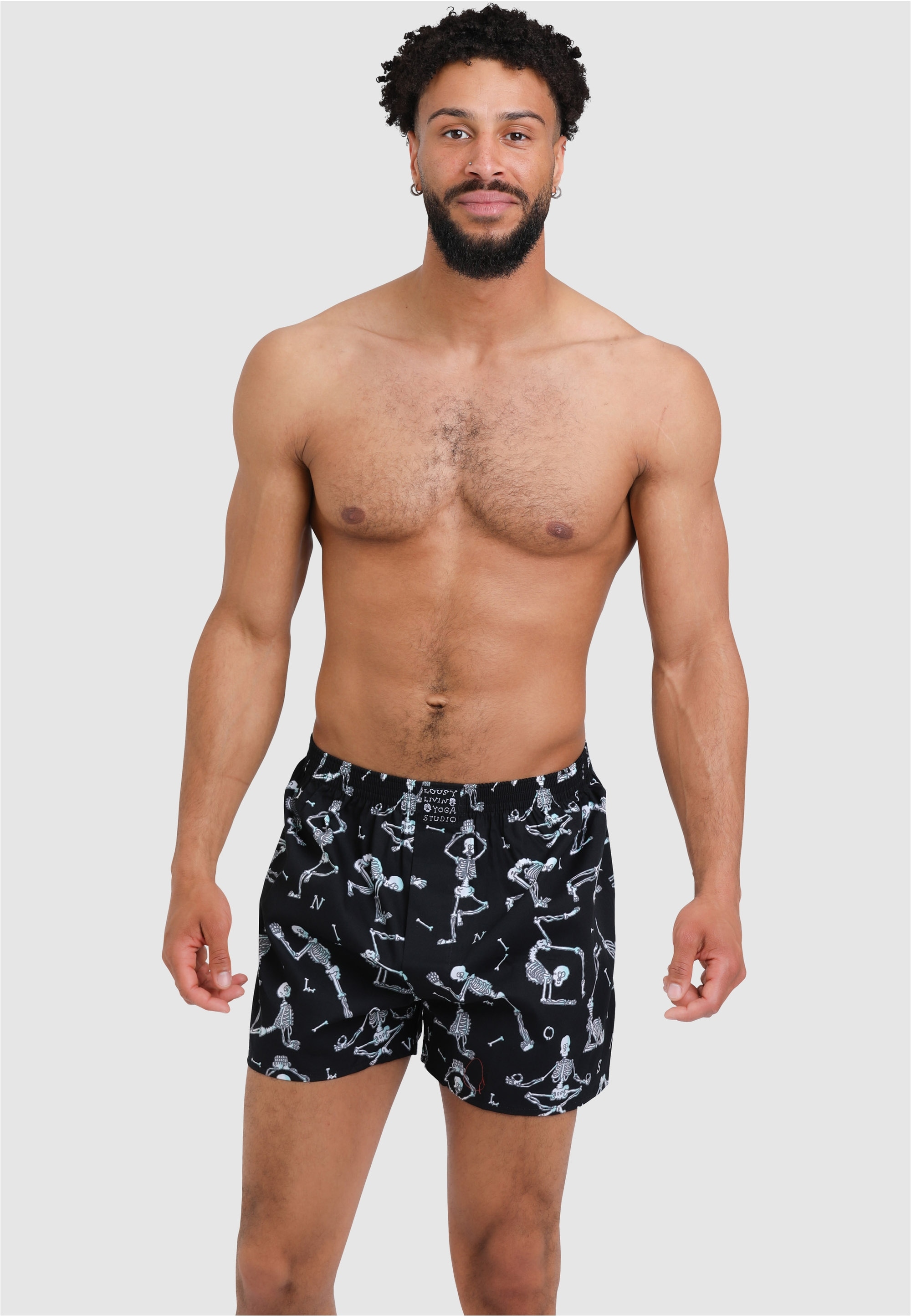 Boxershorts LOUSY LIVIN "3Pack Boxershorts Black Best 3", Herren, Gr. XL, schwarz, 100% Baumwolle, Unterhosen, 3er-Pack mit lockerem Schnitt