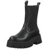 Stiefelette STEVE MADDEN "STEVE MADDEN Stiefelette Leder", Damen, Gr. 41, schwarz, Leder, casual, Schuhe