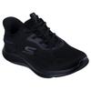 Slip-On Sneaker SKECHERS "SKECH-LITE PRO 2.0", Damen, Gr. 39, schwarz, Textil, unifarben, sportlich, Schuhe, Freizeitschuh, Slipper mit Slip-Ins
