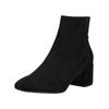 Stiefelette HÖGL "Högl Stiefelette Veloursleder", Damen, Gr. 41, schwarz, Veloursleder, casual, Schuhe