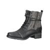 Schnürstiefelette MUSTANG SHOES "Mustang Shoes Stiefelette Lederimitat", Damen, Gr. 37, schwarz, Lederimitat, casual, Schuhe