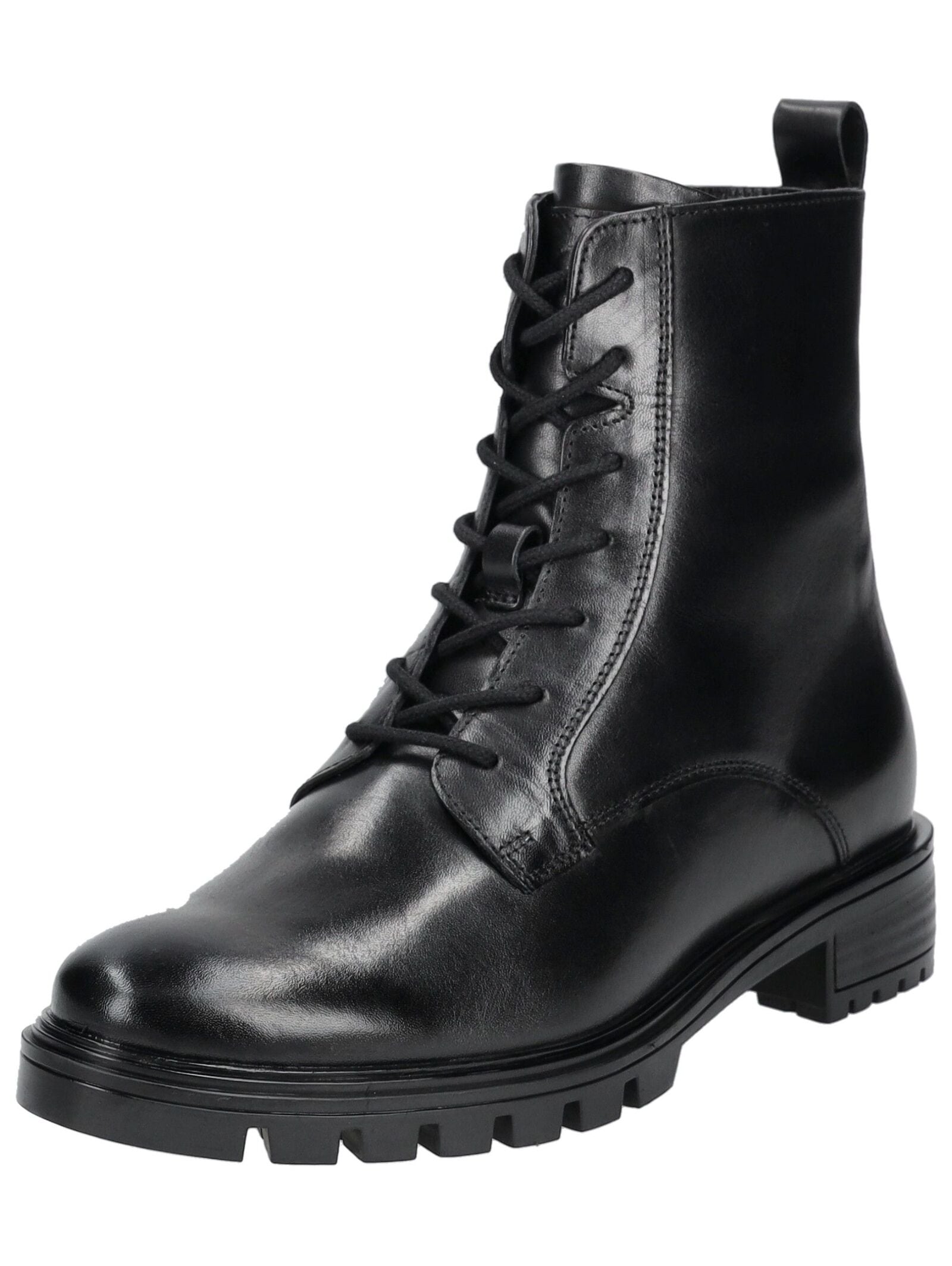 Schnürstiefelette ARA "Ara Stiefelette Glattleder", Damen, Gr. 41, schwarz, Glattleder, Schuhe