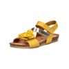 Riemchensandale IGI & CO "IGI & CO Sandalen Leder", Damen, Gr. 39, gelb, Leder, casual, Schuhe