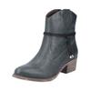 Bikerboots RIEKER "Rieker Stiefelette Lederimitat", Damen, Gr. 39, blau, Lederimitat, casual, Schuhe