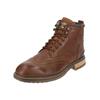 Schnürstiefelette PANTOFOLA D´ORO "Pantofola d'Oro Stiefelette Leder", Gr. 43, braun, Leder, casual, Schuhe