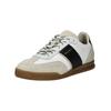 Sneaker BULLBOXER "Bullboxer Sneaker Leder/Textil", Herren, Gr. 43, schwarz (schwarz, weiß), Leder, Textil, casual, Schuhe