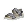 Pantolette LEGERO "Legero Sandalen Leder", Damen, Gr. 37, blau (hellblau), Leder, casual, Schuhe