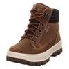 Schnürboots SUPERFIT "TEDD WMS: Weit", Kinder, Gr. 33, braun (dunkelbraun), Veloursleder, Polyester, sportlich, Schuhe, Bike Boots mit wasserdichtem GORE TEX, Größenschablone zum Download