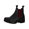 Stiefelette LAZAMANI "Lazamani Stiefelette Leder/Textil", Damen, Gr. 39, rot (schwarz, rot), Leder, Textil, casual, Schuhe