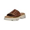 Pantolette GABOR COMFORT "Gabor Comfort Pantoletten Glattleder", Damen, Gr. 38, braun (camel), Glattleder, casual, Schuhe