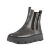 Stiefelette GABOR "Gabor Stiefelette Leder", Damen, Gr. 39, bunt (grau, silber), Leder, casual, Schuhe