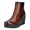 Keilstiefelette GABOR "Gabor Stiefelette Nappaleder", Damen, Gr. 42, braun, Nappaleder, casual, Schuhe