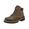 Schnürstiefelette PANTOFOLA D´ORO "Pantofola d'Oro Stiefelette Leder/Textil", Gr. 42, grau (taupe), Leder, Textil, casual, Schuhe