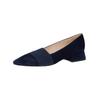Ballerina PETER KAISER "Peter Kaiser Ballerinas Veloursleder/Textil", Damen, Gr. 39, blau (dunkelblau), Veloursleder, Textil, casual, Schuhe