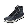 Sneaker REMONTE "Remonte Sneaker Leder", Damen, Gr. 39, pazifik, Leder, casual, Schuhe